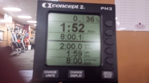 New PR on the Concept 2, Monday January 6, 2013